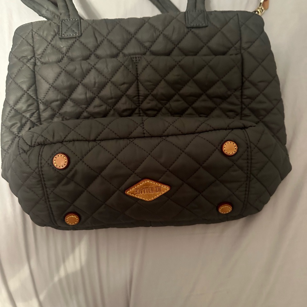 MZ Wallace Brown Quilted Shoulder Bag - Picture 3 of 4